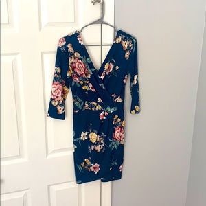 Iris mini floral dress